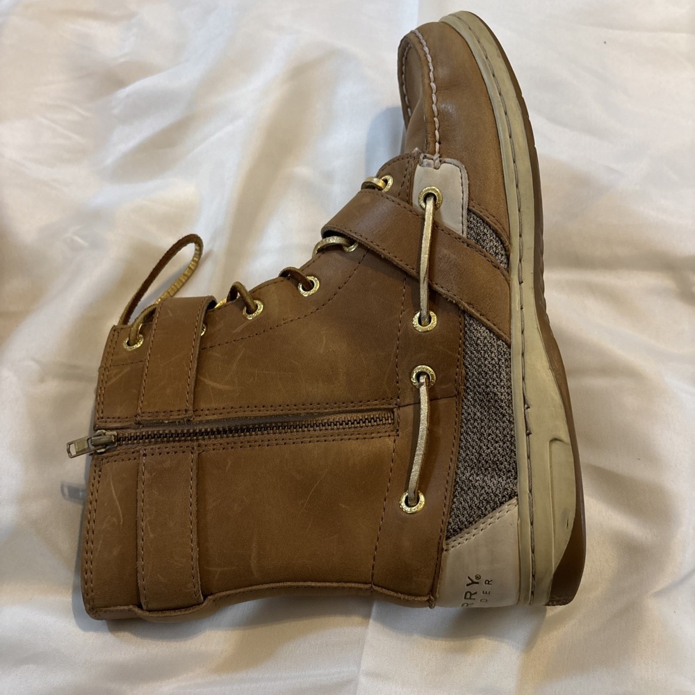 Sperry Top Sider Womens Huntley Sahara Boots Booties Sz 8 M Brown Leather - Picture 8 of 13